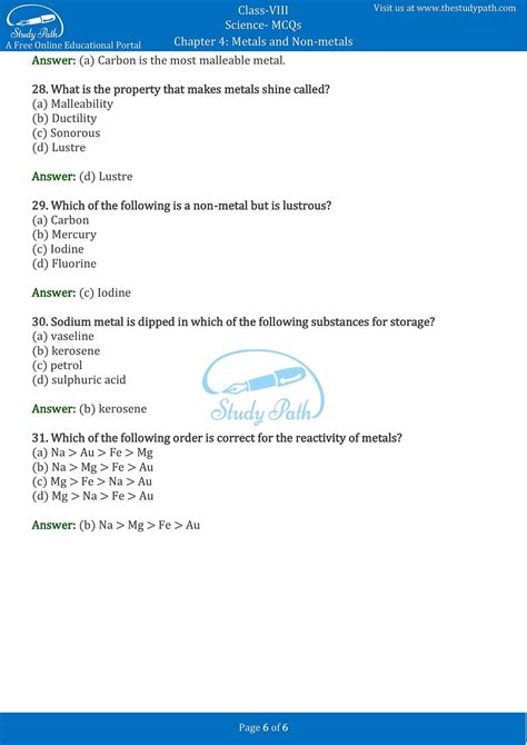 metal beaten into thin sheets|Class 8 Science Chapter 4 Materials Metals and Non .